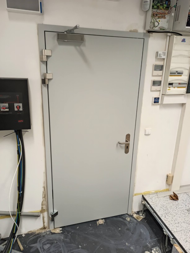 Ocelové dveře Vipax po montáži