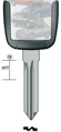 Klíč s přípravou pro čip Suzuki B106U