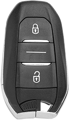 Klíč s dálkovým ovladačem Citroen, Peugeot - bezkontaktní
