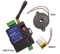 GSM relé GA01P Alarm box siréna a poplach na mobilní telefon
