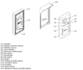 Domovní video telefon V-line povrchová exteriérová 2 tlačítková jednotka s kamerou a čtečkou čipů popis