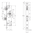 ABLOY N1602 a N1614 schéma