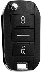 Kompletní autoklíč s dálkovým ovládáním Citröen / Fiat / Opel / Peugeot / Toyota (3 tlačítka)