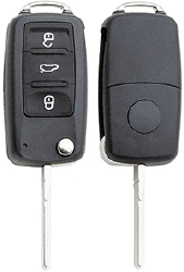 Vystřelovací obal autoklíče Seat / Škoda / VW (3 tlačítka - nerozdělitelný)