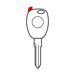 Klíč s přípravou pro čip Opel