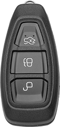 Bezplanžetový obal autoklíče Ford Kessy (3 tlačítka)