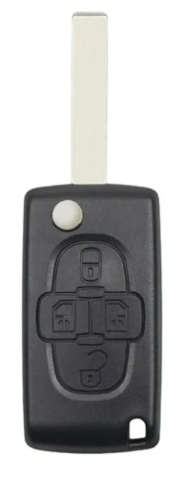 Vystřelovací obal autoklíče Citröen / Peugeot (4 tlačítka)