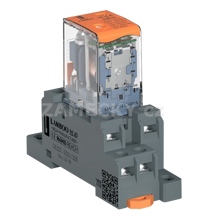 Relé DIN 12V DC /230V relé+patice
