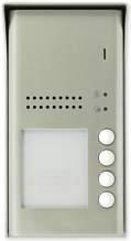 Domovní audio telefon V-line povrchová exterierová 4 tlačítková audio jednotka se čtečkou čipů