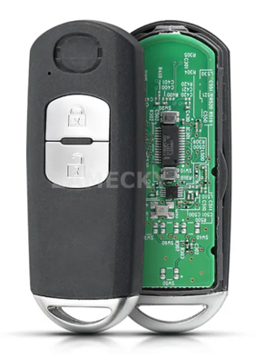 Klíč s dálkovým ovladačem Mazda 2 tlačítka - bezkontaktní