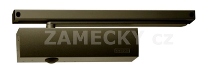 Dveřní zavírač GEZE TS 3000 V – Samostatné těleso (Hnědá, pro kluznou lištu)