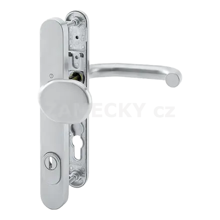 Bezpečnostní kování HOPPE Paris – Klika/Koule (Protipožární, panikové F1 hliník rozteč 92 mm)