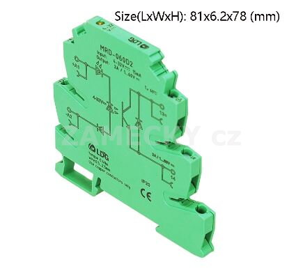 Relé SSR polovodičové MRD-060D2 3-32V DC / 1-60V DC