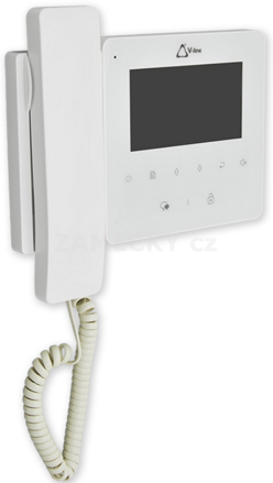 Domovní telefon V-line vnitřní video jednotka se sluchátkem a LCD displejem 4,3"