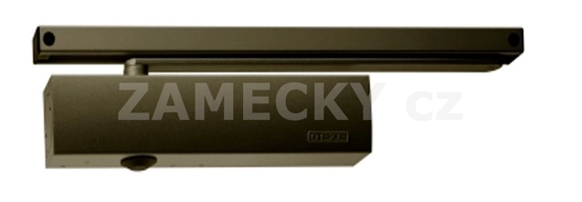 Dveřní zavírač GEZE TS 3000 V – Samostatné těleso (Hnědá, pro kluznou lištu)