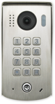 Domovní video telefon V-line povrchová exteriérová 1 tlačítková jednotka s fisheye kamerou a mechanickou klávesnicí